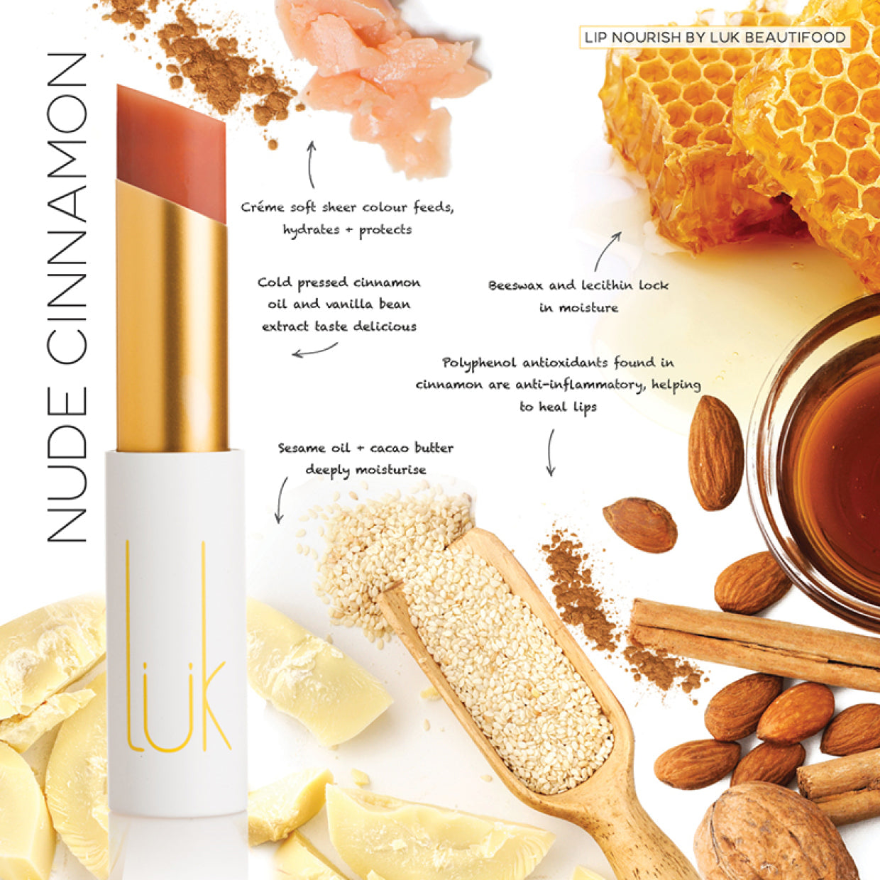 Luk Lip Nourish Pure (previously named Nude Cinnamon)